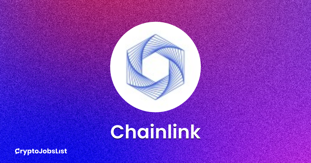Chainlink Labs Jobs. Careers in 3 Crypto Jobs List