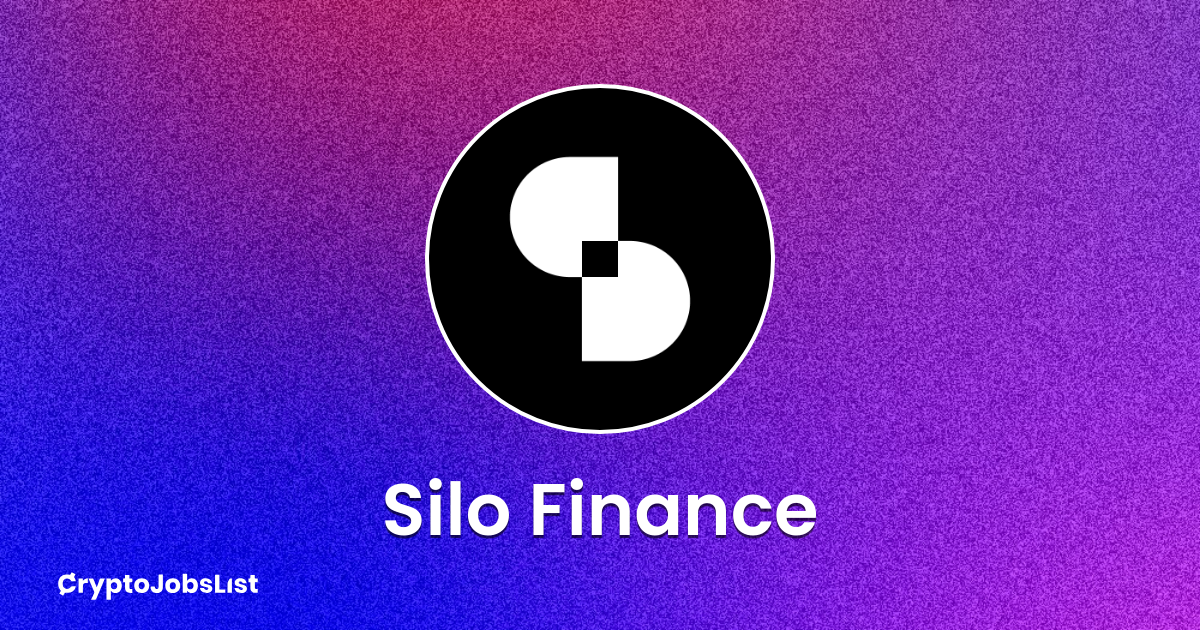 Silo Finance Jobs. Careers in Web3 | Crypto Jobs List